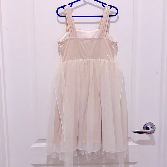 NWOT Gold Ivory Tulle Dress Size 7 - Picture 5 of 6